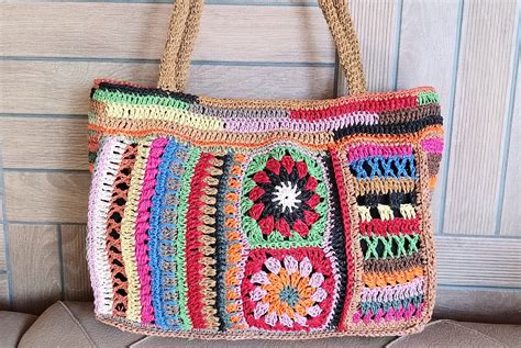 Boho Tasche häkeln .